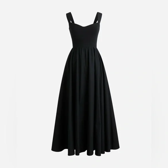 *J.Crew Women’s Sweetheart tank dress with poplin skirt - Picture 3 of 7